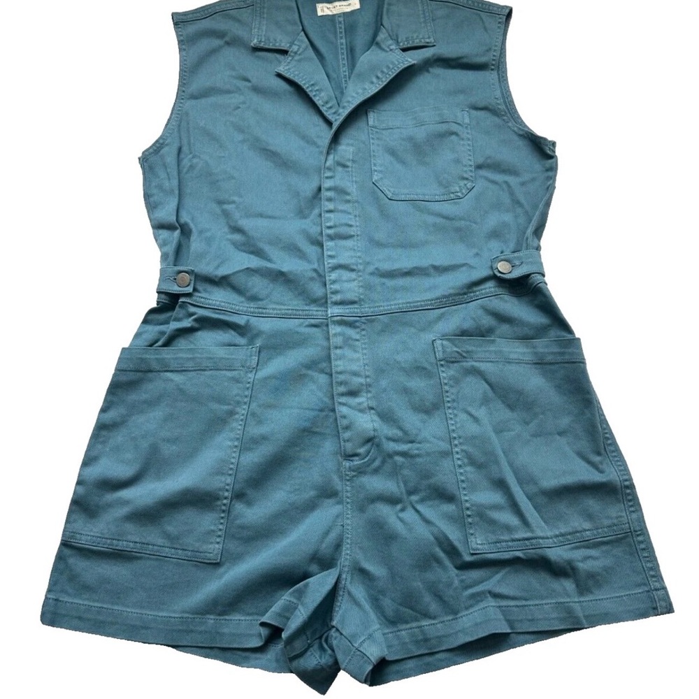 Lucky Brand Sleeveless Denim Romper Shorts XXL - Picture 5 of 13